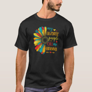 My Favorite People Call Me Granny Daisy Flower Gra T-Shirt
