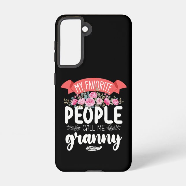 My Favorite People Call Me Granny Mother's Day Samsung Galaxy Case (Back)