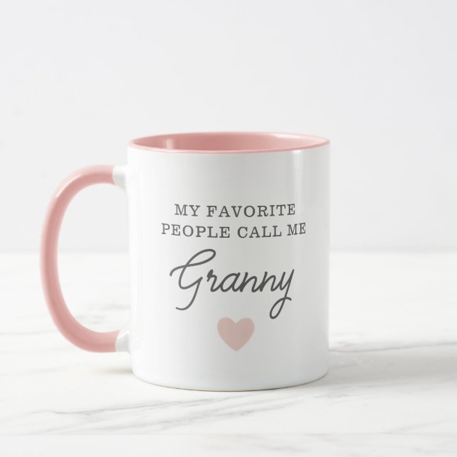My Favorite People Call Me Granny Script  Mug (Left)