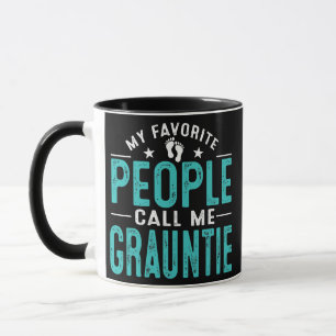 My Favorite People Call Me Grauntie Vintage Mug