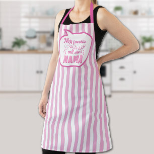 My Favorite People call me Mama Mother's Pink Apron
