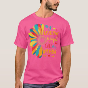 My Favorite People Call Me Mamaw Daisy Flower Mama T-Shirt