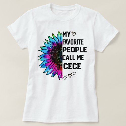 My Favorite People Call Me Mawmaw Lolly Nonna Cece T_Shirt
