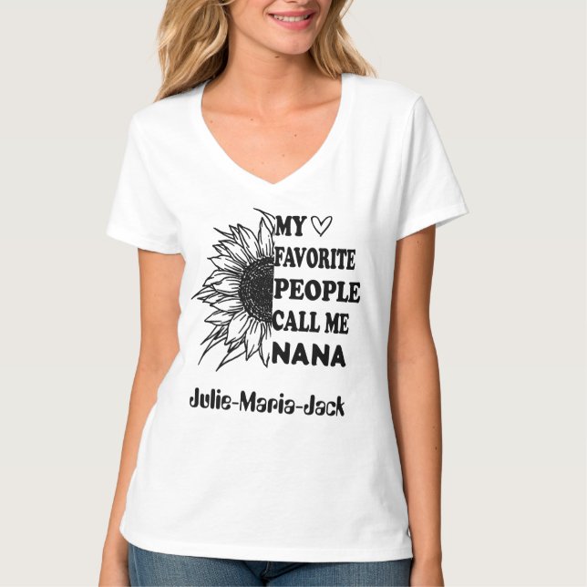 My Favorite People Call Me Mawmaw Queenie Oma Tutu T-Shirt (Front)