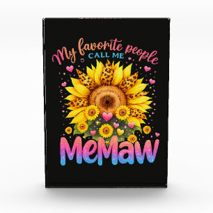 My Favorite People Call Me Memaw Mothers Day Photo Block