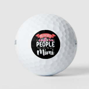 My Favorite People Call Me Mimi Mother's Day Golf Balls