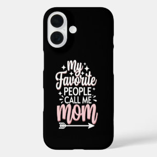 My Favorite People Call Me Mom Mother's Day Floral iPhone 16 Case