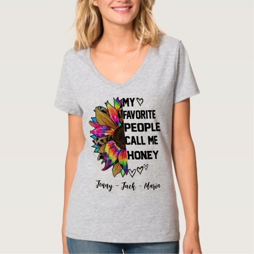 My Favorite People Call Me Mommom Honey Nanny Tutu T_Shirt