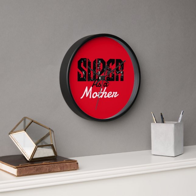 My favorite people call me mommy, personalize clock (Office)