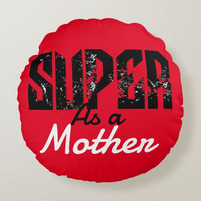 My favorite people call me mommy, personalize  round pillow (Front)