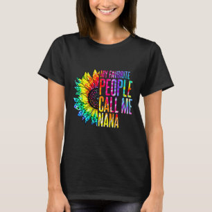 My Favorite People Call Me Nana Grandma Sunflower T-Shirt