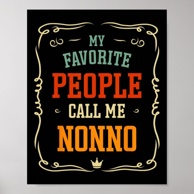 My Favorite People Call Me Nonno Father&# s Day  Poster (Front)