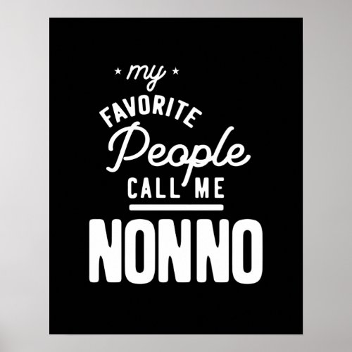 My Favorite People Call Me Nonno Poster