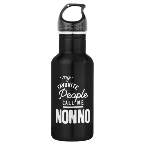 My Favorite People Call Me Nonno Stainless Steel Water Bottle