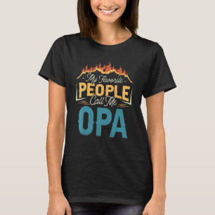 My Favorite People Call Me Opa Men Vintage Decor G T-Shirt