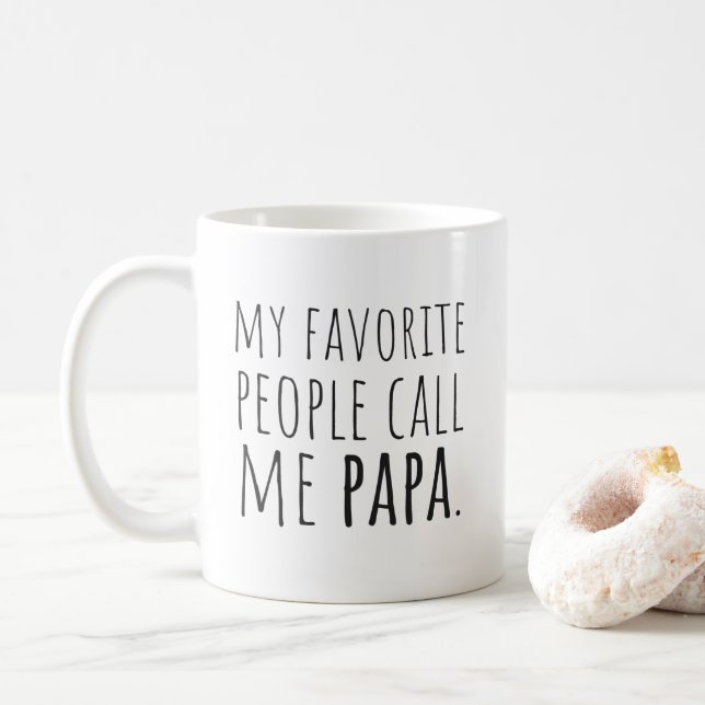 My Favorite People Call Me Papa Coffee Mug (With Donut)