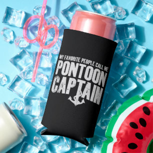 My Favorite People Call Me Pontoon Captain Seltzer Can Cooler