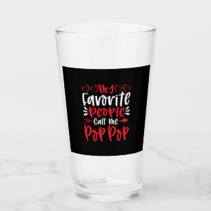 My Favorite People Call Me Poppop Glass