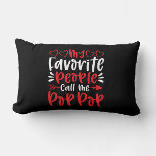 My Favorite People Call Me Poppop Lumbar Pillow