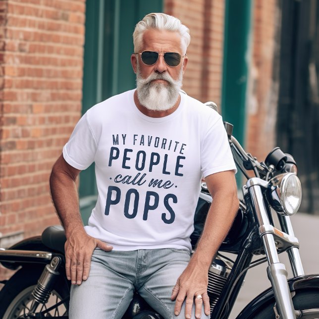 My Favorite People Call Me Pops Father's Day 2025 T-Shirt (Creator Uploaded)
