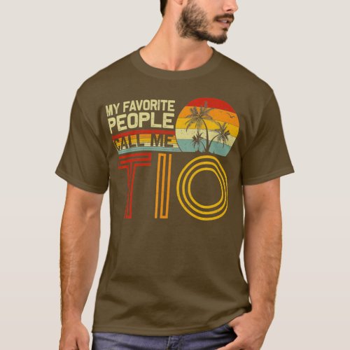 My Favorite People Call Me Uncle Vintage Retro Fun T_Shirt