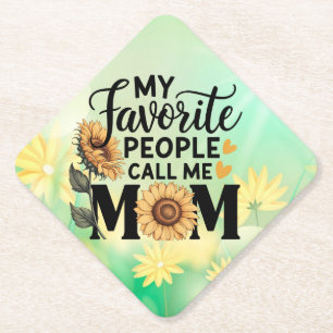 My Favorite People Call Mom-56392 Paper Coaster