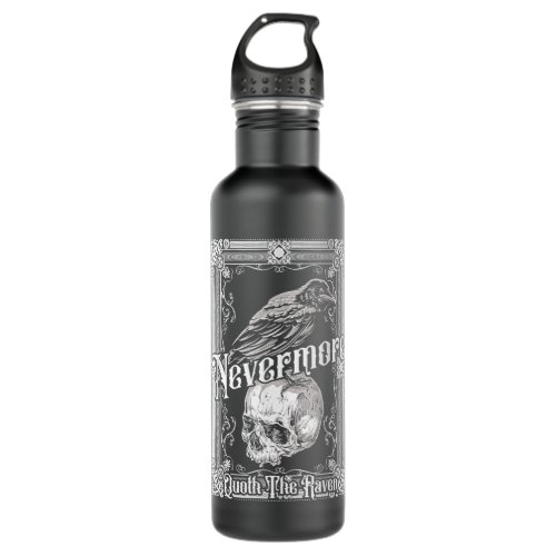 My Favorite People Poet Edgar Critic Allan Poe Gif Stainless Steel Water Bottle