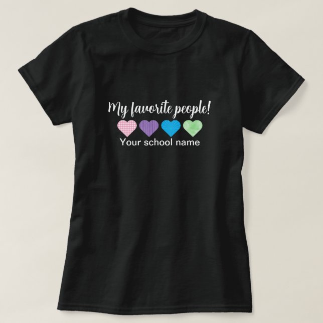 My Favorite People Teacher T-Shirt (Design Front)