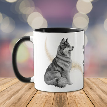 My Favorite Person Is A Siberian Husky Dog Mug by DogVillage at Zazzle