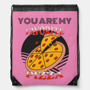 My Favorite Pizza, Elegant cool dad gift Drawstring Bag
