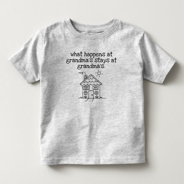 my favorite place is grandma's house toddler t-shirt (Front)