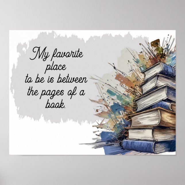 My favorite place to be poster (Front)