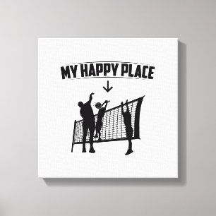 My Favorite Place Volleyball Player Gift Idea Canvas Print