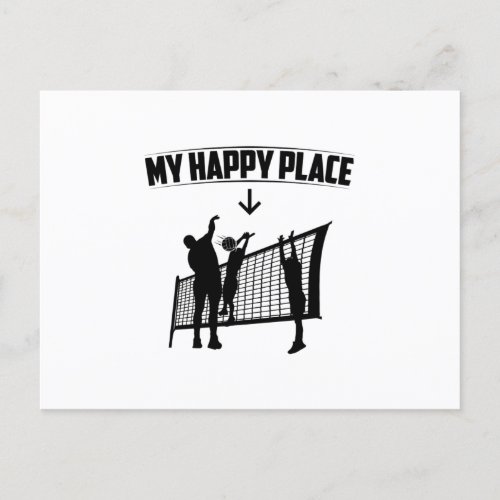 My Favorite Place  Volleyball Player Gift Idea Postcard