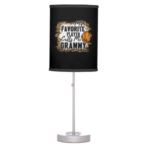 My Favorite Player Calls Me Grammy Basketball Xmas Table Lamp