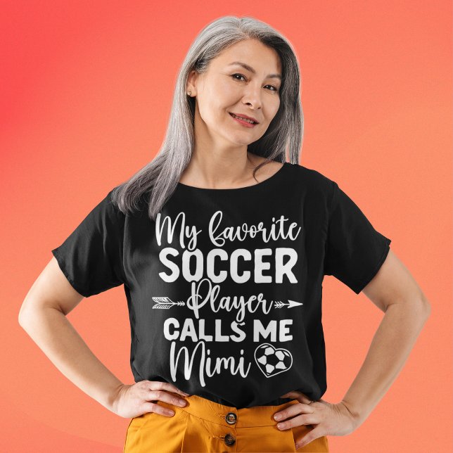 My favorite player calls me Mimi Grandma T-Shirt (Creator Uploaded)