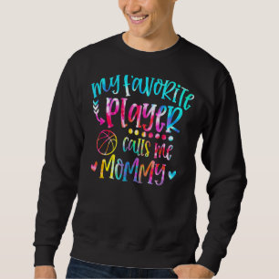 My Favorite Player Calls Me Mommy Volleyball Game Sweatshirt