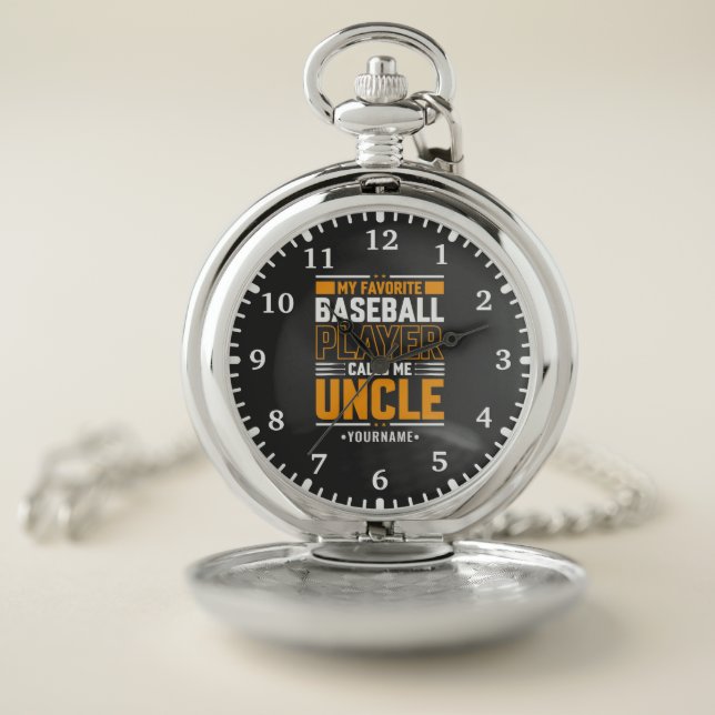 My Favorite Player Calls Me Uncle Pocket Watch (Inside)