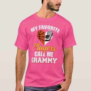 My Favorite Players Call Me Grammy Basketball Hock T-Shirt