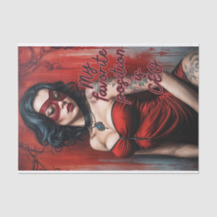 My Favorite Position is CEO Female Decoupage Tissue Paper
