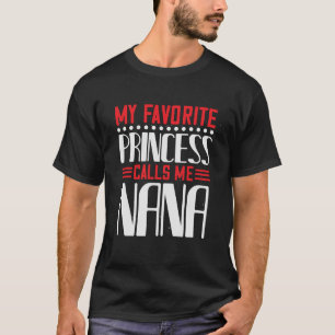 My Favorite princess call me nana Basic Dark Men`s T-Shirt