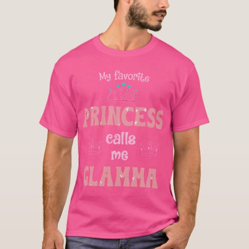 My Favorite Princess Calls Me Glamma Princess Moth T_Shirt