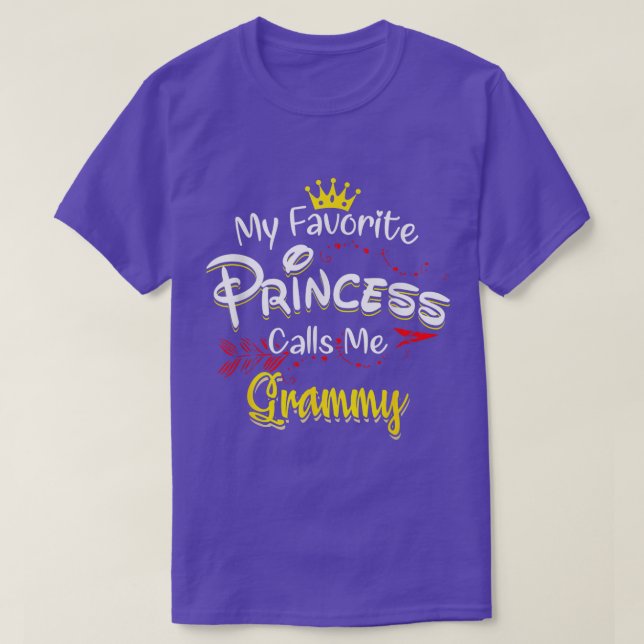 My Favorite Princess Calls Me Grammy boy friends T-Shirt (Design Front)