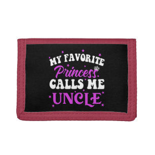 My Favorite Princess Calls Me Uncle Trifold Wallet