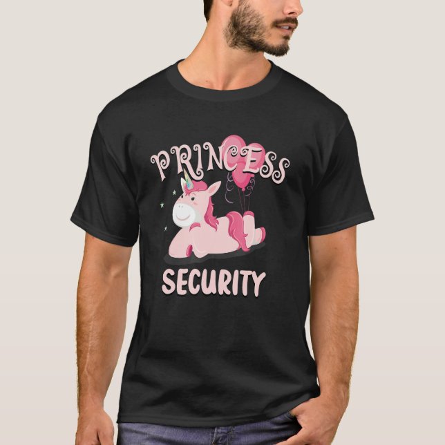 My Favorite Princess Security Duty Then Dad Duty N T-Shirt (Front)