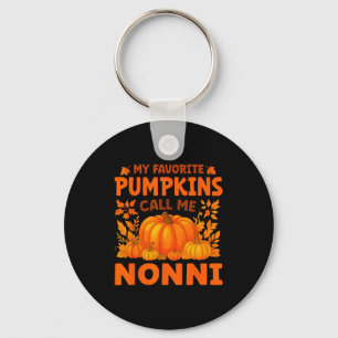 My Favorite Pumpkins Call Me Nonni Thanksgiving Keychain
