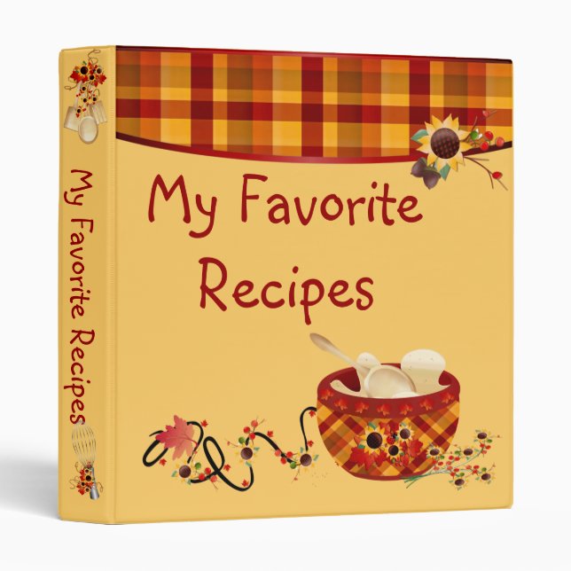 My Favorite Recipe Binder (Front/Spine)