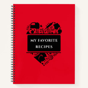 My Favorite Recipes Baking Cooking Recipe Notebook