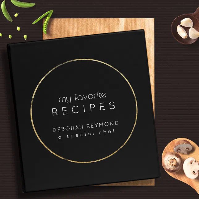 My Favorite Recipes Binder Book Zazzle