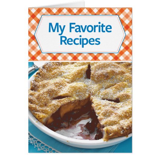 My Favorite Recipes Cards (Front)